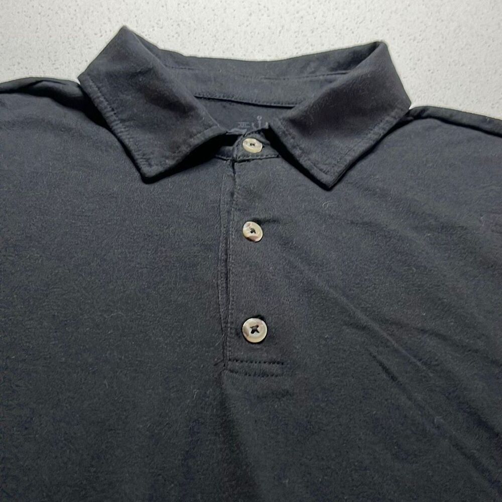 Fresh Clean Tees Black Performance Polo Mens Large